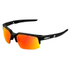 100% Speedcoupe Sport And Cycling Performance Baseball Sunglasses Mutilayer Mirror Lens (Black/Red)