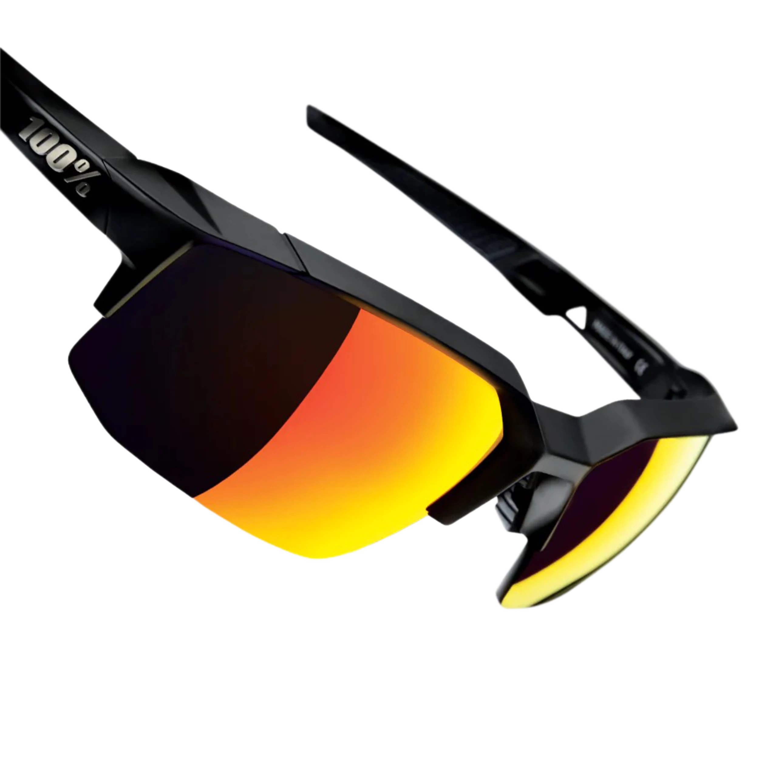 100% Speedcoupe Sport And Cycling Performance Baseball Sunglasses Mutilayer Mirror Lens (Black/Red) 3 100% Speedcoupe Sport And Cycling Performance Baseball Sunglasses Mutilayer Mirror Lens (Black/Red) - Image 3