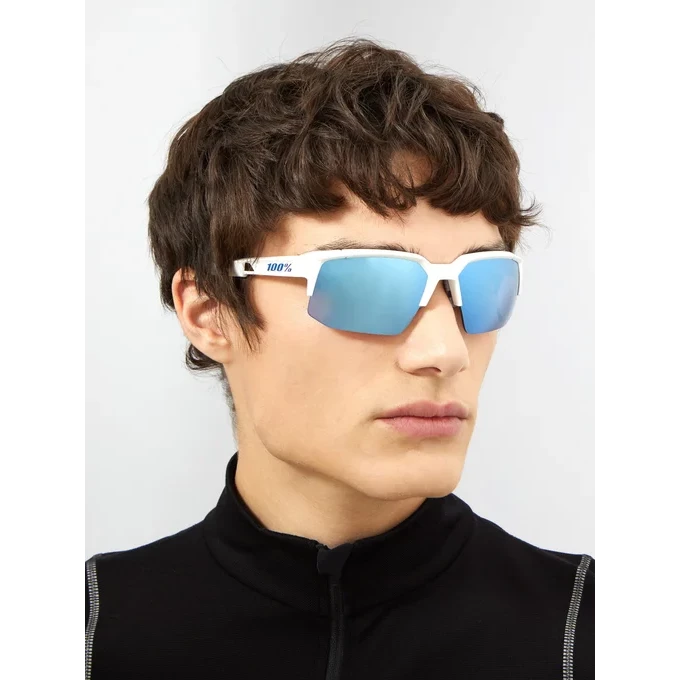 100% Speedcoupe Sport And Cycling Performance Baseball Sunglasses Mutilayer Mirror Lens (Black/Red) 7 100% Speedcoupe Sport And Cycling Performance Baseball Sunglasses Mutilayer Mirror Lens (Black/Red) - Image 7