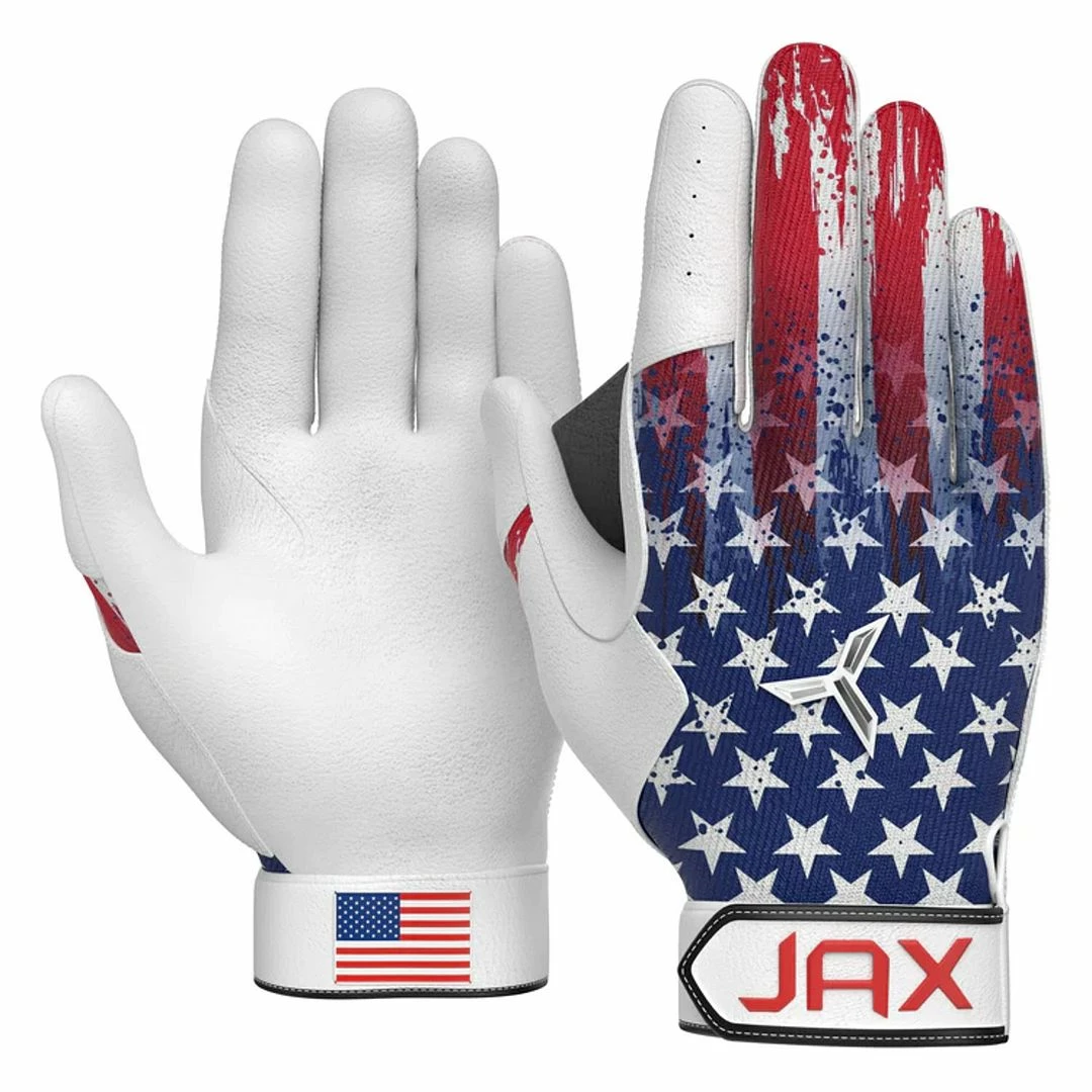 Jax Batting Gloves Adult Pro Model Batting Gloves (USA) 1 Jax Batting Gloves Adult Pro Model Batting Gloves (USA)
