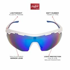 Guardian Baseball Rawlings Adult Sport Baseball Sunglasses Lightweight Stylish 100% UV Poly Lens (White/Blue) 9 Guardian Baseball Rawlings Adult Sport Baseball Sunglasses Lightweight Stylish 100% UV Poly Lens (White/Blue) -Cheap Baseball Bats Store a rawlings adult sport baseball sunglasses 10260973 whiteblue info