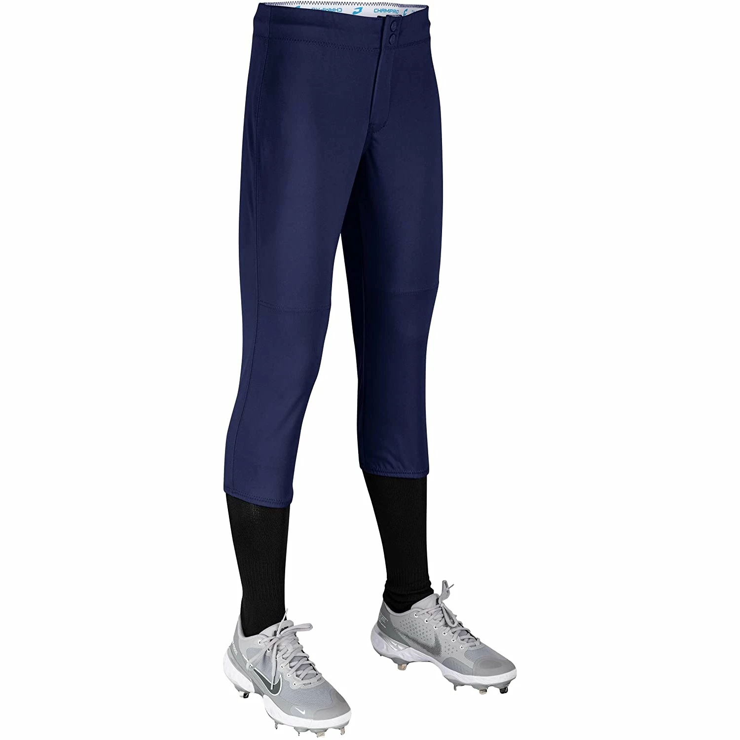 Champro Fireball Youth Fastpitch Softball Knickers W/ Reinforced Double-Ply Knee (Navy) 2 Champro Fireball Youth Fastpitch Softball Knickers W/ Reinforced Double-Ply Knee (Navy) - Image 2