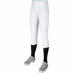 Champro Fireball Womens Fastpitch Softball Knickers W/ Reinforced Double-Ply Knee (White)