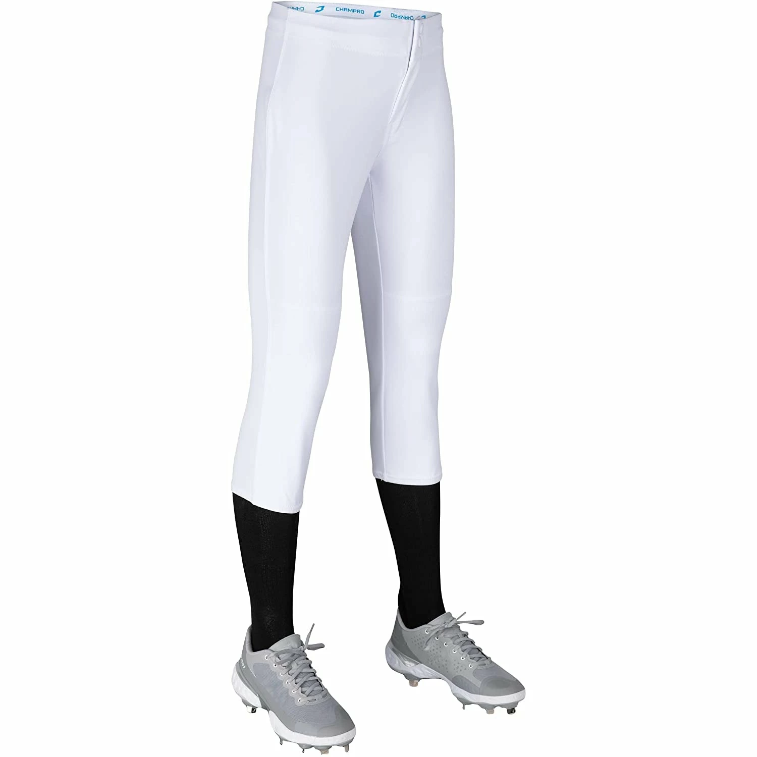Champro Fireball Womens Fastpitch Softball Knickers W/ Reinforced Double-Ply Knee (White) 2 Champro Fireball Womens Fastpitch Softball Knickers W/ Reinforced Double-Ply Knee (White) - Image 2