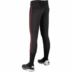 Champro Tournament Traditional Low Rise Girls Fastpitch Softball Pants W/ Braid (Black/Scarlet) -Cheap Baseball Bats Store champro tournament lowrise pants bksc 3 25dae481 7aef 44de 9f2e a79f1e22b110