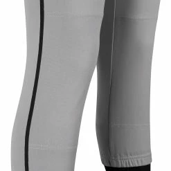 Champro Tournament Traditional Low Rise Womens Fastpitch Pants W/ Braid (Gray/Black) 13 Champro Tournament Traditional Low Rise Womens Fastpitch Pants W/ Braid (Gray/Black) -Cheap Baseball Bats Store champro tournament lowrise pants grybk 4