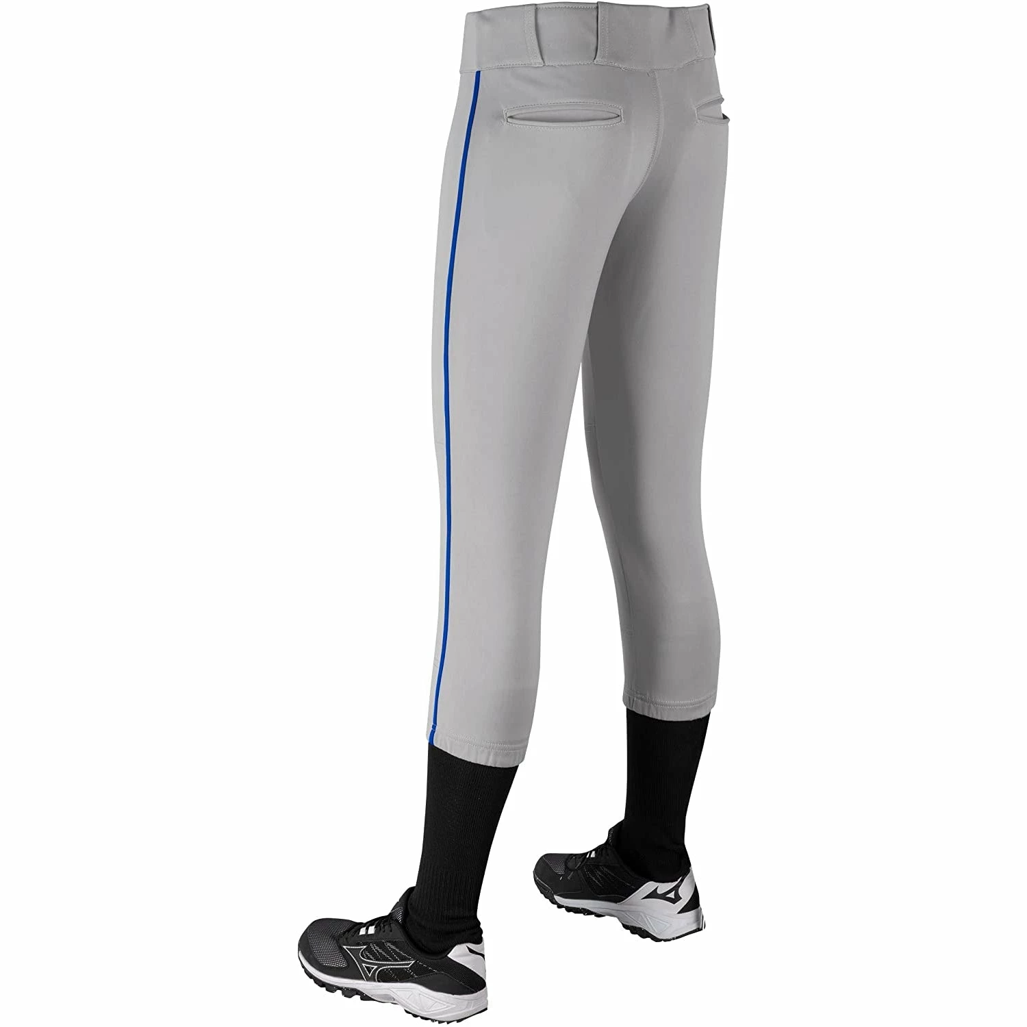 Champro Tournament Traditional Low Rise Girls Fastpitch Softball Pants W/ Braid (Gray/Royal) 3 Champro Tournament Traditional Low Rise Girls Fastpitch Softball Pants W/ Braid (Gray/Royal) - Image 3