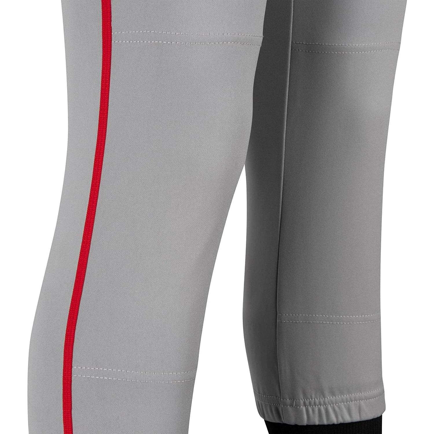 Champro Tournament Traditional Low Rise Girls Fastpitch Softball Pants W/ Braid (Gray / Scarlet) 4 Champro Tournament Traditional Low Rise Girls Fastpitch Softball Pants W/ Braid (Gray / Scarlet) - Image 4