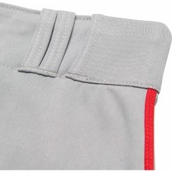 Champro Tournament Traditional Low Rise Womens Fastpitch Pants W/ Braid (Gray / Scarlet) -Cheap Baseball Bats Store champro tournament lowrise pants grysc 6