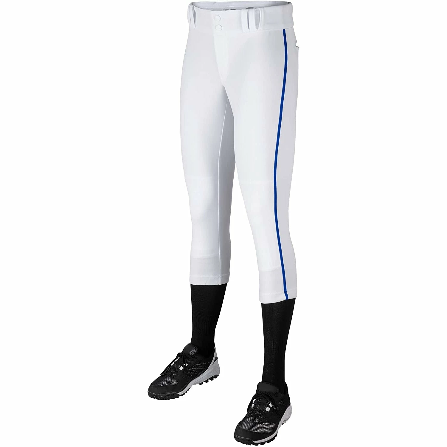 Champro Tournament Traditional Low Rise Girls Fastpitch Softball Pants W/ Braid (White/Royal) 2 Champro Tournament Traditional Low Rise Girls Fastpitch Softball Pants W/ Braid (White/Royal) - Image 2