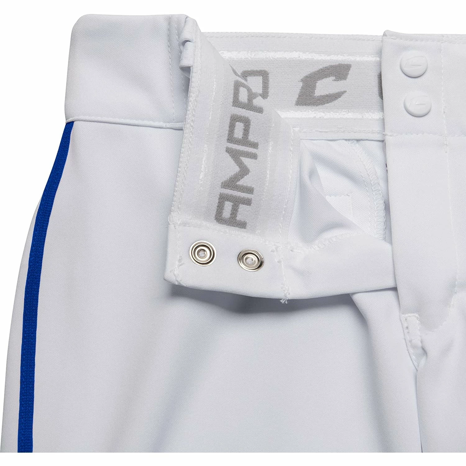 Champro Tournament Traditional Low Rise Girls Fastpitch Softball Pants W/ Braid (White/Royal) 7 Champro Tournament Traditional Low Rise Girls Fastpitch Softball Pants W/ Braid (White/Royal) - Image 7