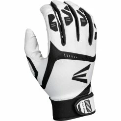 Easton Gametime Series T-Ball Batting Gloves, Youth (White/Black)