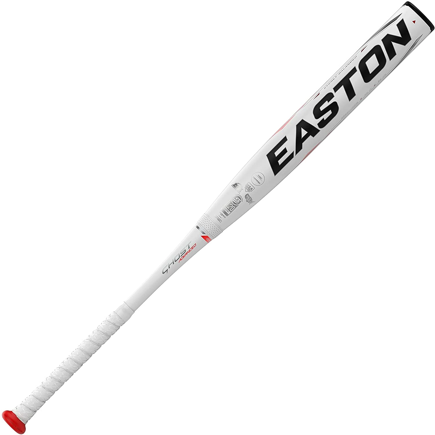 Easton Ghost 2022 Advanced Approved For All Fields 2 1/4" Fastpitch Softball Bat Drop (White / Red) 4 Easton Ghost 2022 Advanced Approved For All Fields 2 1/4" Fastpitch Softball Bat Drop (White / Red) - Image 4