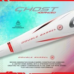 Easton Ghost 2022 Advanced Approved For All Fields 2 1/4" Fastpitch Softball Bat Drop (White / Red) 12 Easton Ghost 2022 Advanced Approved For All Fields 2 1/4" Fastpitch Softball Bat Drop (White / Red) -Cheap Baseball Bats Store easton ghostadvanced fastpitchbat 11whitered 2918oz 4 b244e4dc 36c9 470c 8f4f f55569eb7e08