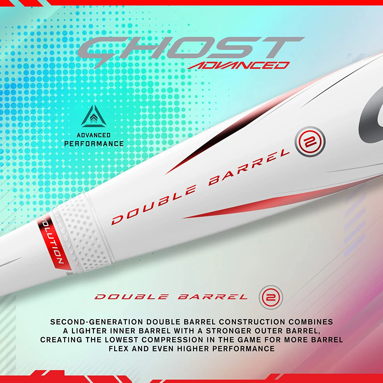 Easton Ghost 2022 Advanced Approved For All Fields 2 1/4" Fastpitch Softball Bat Drop (White / Red) 6 Easton Ghost 2022 Advanced Approved For All Fields 2 1/4" Fastpitch Softball Bat Drop (White / Red) - Image 6