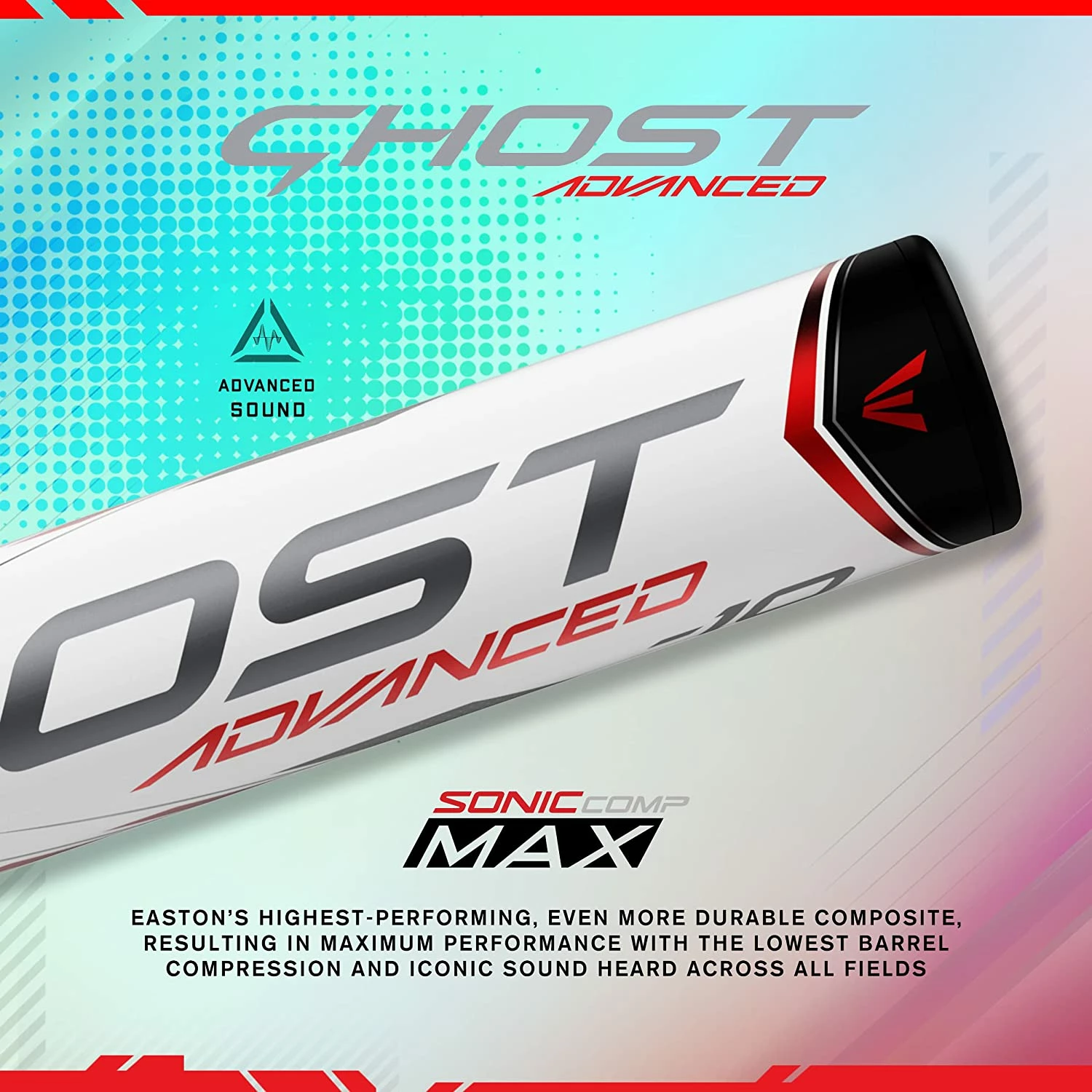 Easton Ghost 2022 Advanced Approved For All Fields 2 1/4" Fastpitch Softball Bat Drop (White / Red) 7 Easton Ghost 2022 Advanced Approved For All Fields 2 1/4" Fastpitch Softball Bat Drop (White / Red) - Image 7
