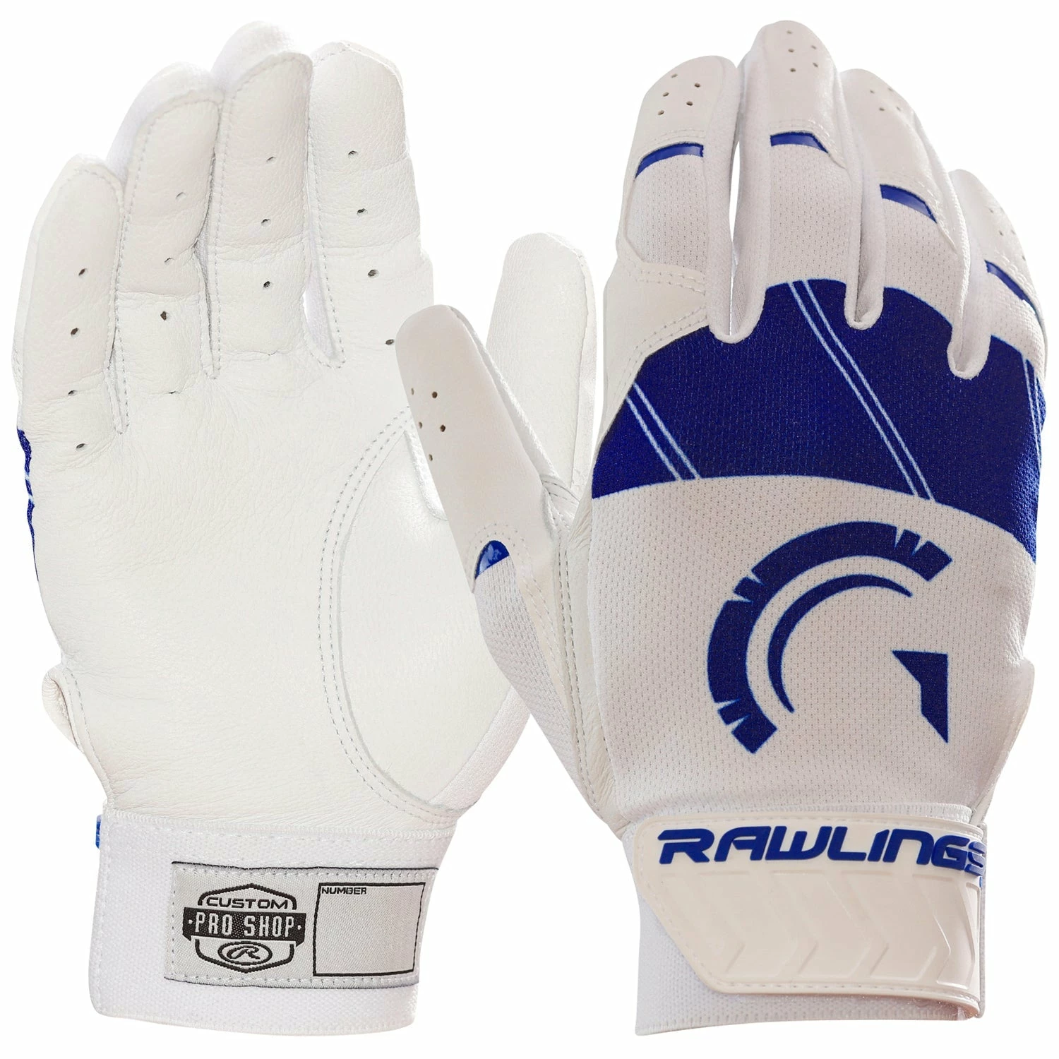 Guardian Baseball X Rawlings 5150 Baseball Batting Gloves Leather Flexfit (Navy/White) 1 Guardian Baseball X Rawlings 5150 Baseball Batting Gloves Leather Flexfit (Navy/White)