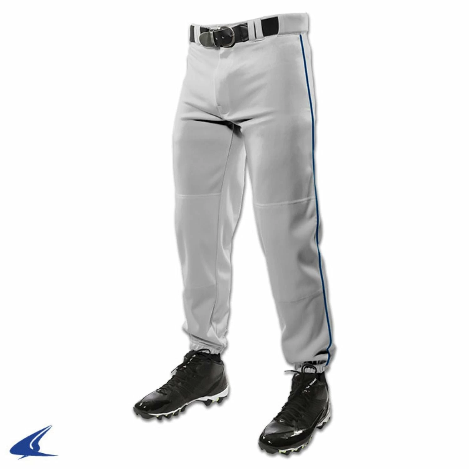 Champro Triple Crown Classic W/ Braid Boys Baseball Pants (Gray/Navy) 1 Champro Triple Crown Classic W/ Braid Boys Baseball Pants (Gray/Navy)