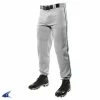 Champro Triple Crown Classic W/ Braid Boys Baseball Pants (Gray/Navy)