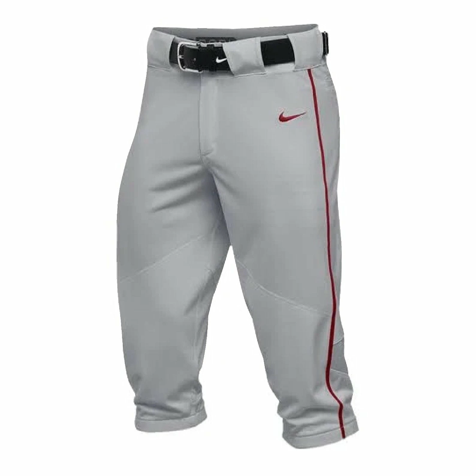 Nike Team Vapor Pro High Piped Men's Baseball Pants (Grey/Red) 1 Nike Team Vapor Pro High Piped Men's Baseball Pants (Grey/Red)