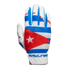 Guardian Baseball X Rawlings 5150 Limited Edition Cuba Flag Baseball Batting Gloves Adult Sizes(Blue/White/Red)