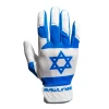Guardian Baseball X Rawlings 5150 Limited Edition Israel Flag Baseball Batting Gloves Adult Sizes (Royal/White)