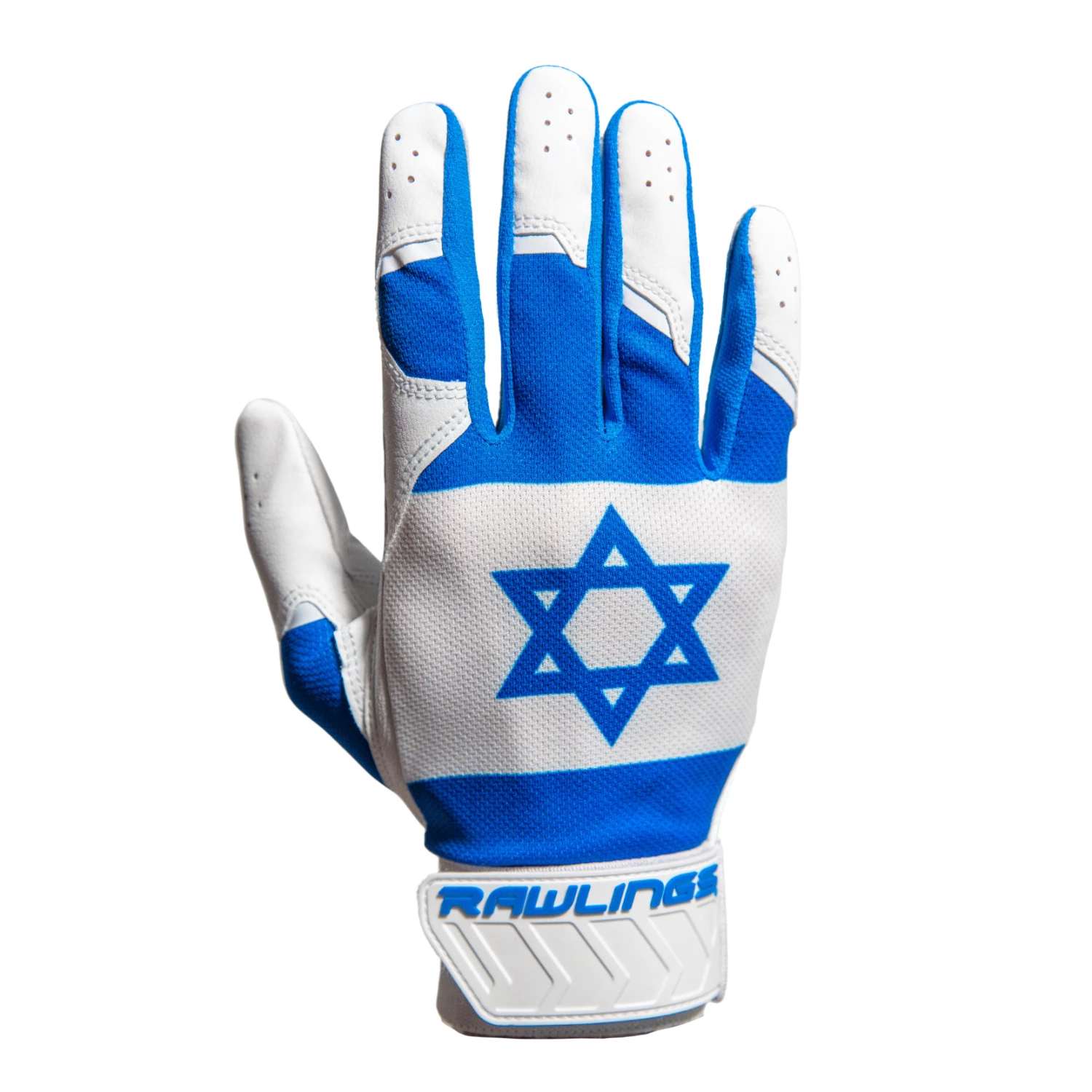 Guardian Baseball X Rawlings 5150 Limited Edition Israel Flag Baseball Batting Gloves Adult Sizes (Royal/White) 1 Guardian Baseball X Rawlings 5150 Limited Edition Israel Flag Baseball Batting Gloves Adult Sizes (Royal/White)