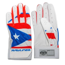 Guardian Baseball X Rawlings 5150 Limited Edition Puerto Rico Flag Baseball Batting Gloves Adult Sizes (White/Blue/Red) -Cheap Baseball Bats Store guardian baseball rawlings 5150 limited edition puerto rico flag baseball batting gloves main 1