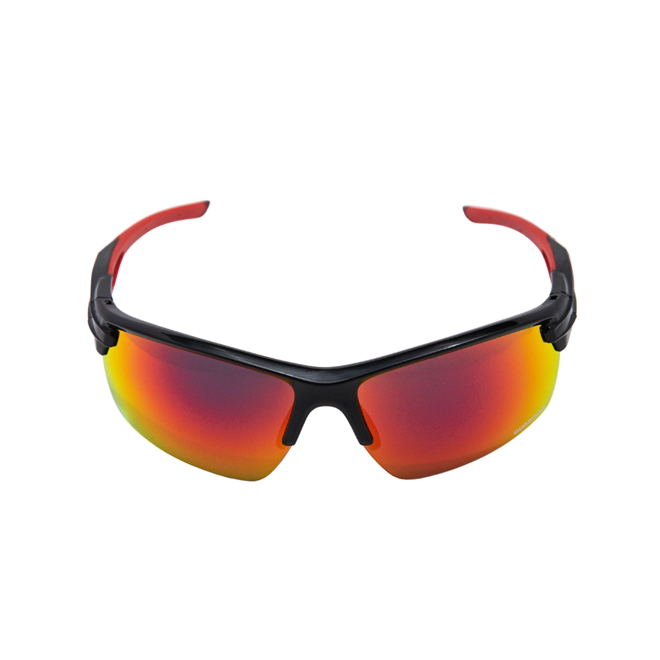 Guardian Baseball Diamond Ray Beams Adult Shield Sunglasses - Comes With Protective Case And Lens Cloth - Adult Unisex - Sports Sunglasses (Black/Red) 4 Guardian Baseball Diamond Ray Beams Adult Shield Sunglasses - Comes With Protective Case And Lens Cloth - Adult Unisex - Sports Sunglasses (Black/Red) - Image 4