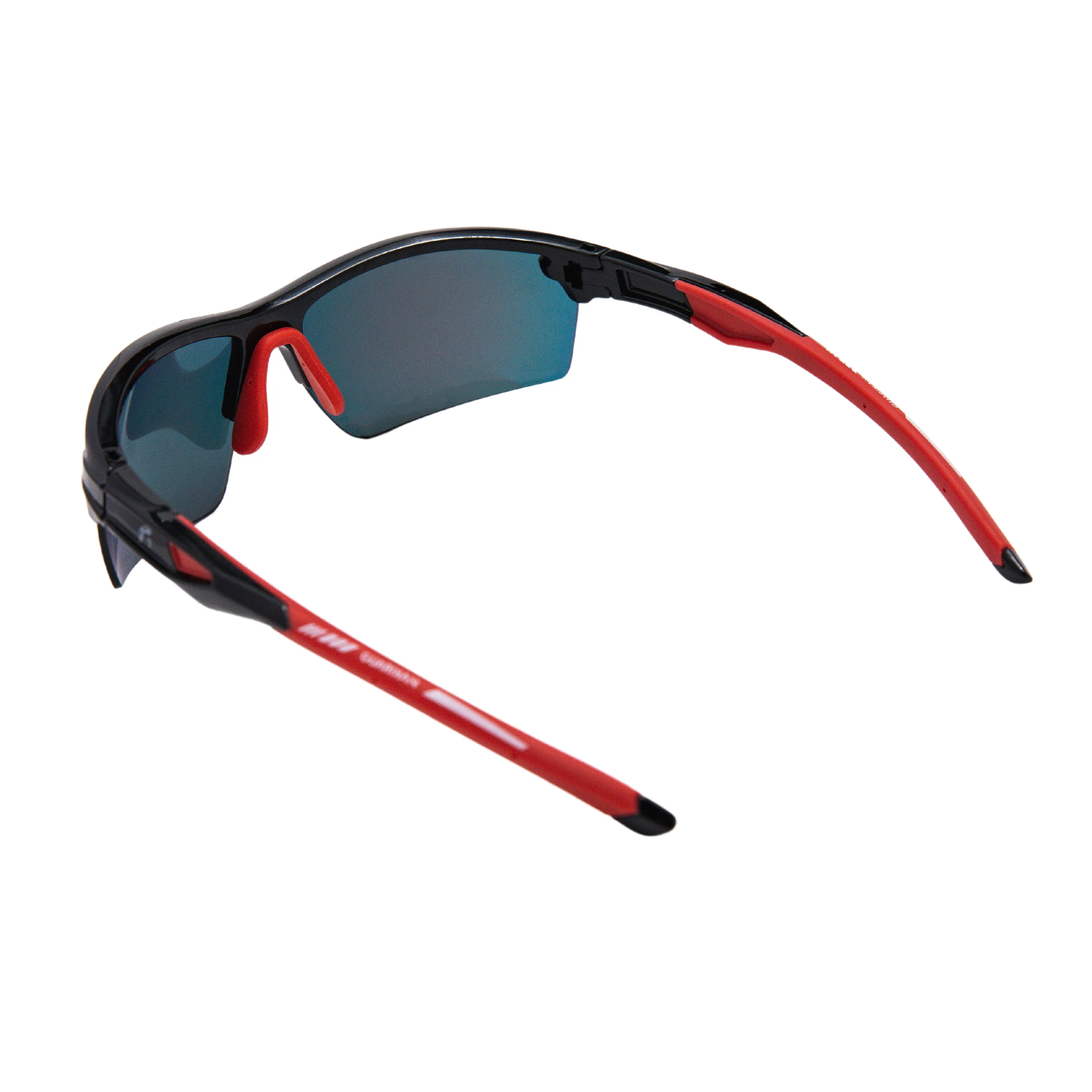 Guardian Baseball Diamond Ray Beams Adult Shield Sunglasses - Comes With Protective Case And Lens Cloth - Adult Unisex - Sports Sunglasses (Black/Red) 6 Guardian Baseball Diamond Ray Beams Adult Shield Sunglasses - Comes With Protective Case And Lens Cloth - Adult Unisex - Sports Sunglasses (Black/Red) - Image 6