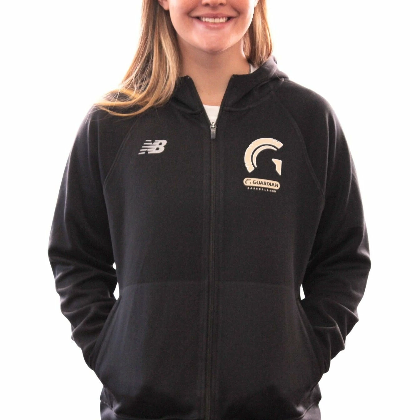 Guardian Baseball Guardian X New Balance Women's NB Dry Scuba Travel Hoodie Jacket (Black/Rose Gold) 2 Guardian Baseball Guardian X New Balance Women's NB Dry Scuba Travel Hoodie Jacket (Black/Rose Gold) - Image 2