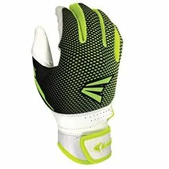 Easton Hyperlite Series Fastpitch Softball Youth Batting Gloves (White/Optic Yellow)
