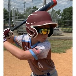 Rawlings RY2101 Youth Boys Baseball Shield Sunglasses Sport (Black/Yellow) -Cheap Baseball Bats Store img 9982