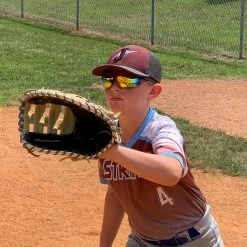 Rawlings RY2101 Youth Boys Baseball Shield Sunglasses Sport (Black/Yellow) -Cheap Baseball Bats Store img 9986