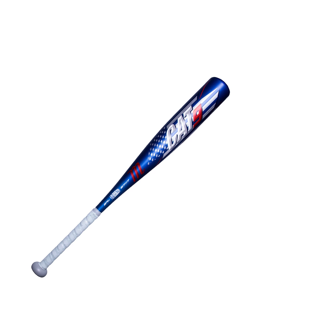 Marucci CAT9 America USSSA Baseball Bat 1 Piece Aluminum 2 3/4 Barrel (Blue/Red Stars) 3 Marucci CAT9 America USSSA Baseball Bat 1 Piece Aluminum 2 3/4 Barrel (Blue/Red Stars) - Image 3