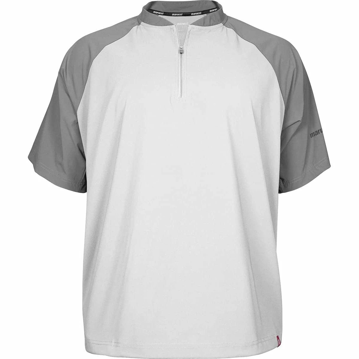 Marucci Mens Short Sleeve Baseball Cage Jacket (White) 1 Marucci Mens Short Sleeve Baseball Cage Jacket (White)