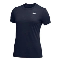 Nike Legend Veneer Women's Dri-Fit Crewneck Fitness T-Shirt Tee (Navy)