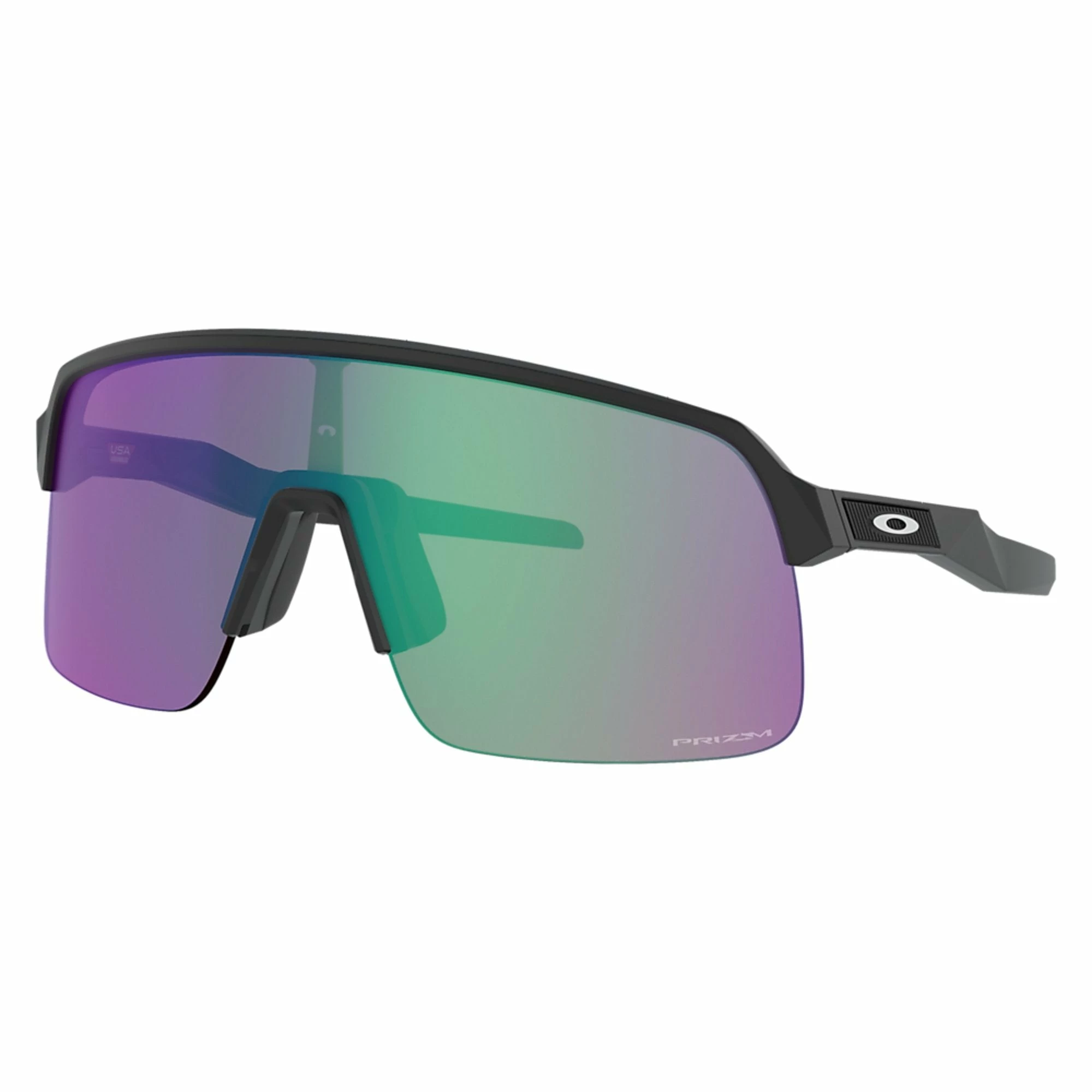 Oakley Sutro Lite Men's Polarized Rectangular Baseball Shield Sunglasses (Matte Black/Prizm Road/Jade) 1 Oakley Sutro Lite Men's Polarized Rectangular Baseball Shield Sunglasses (Matte Black/Prizm Road/Jade)