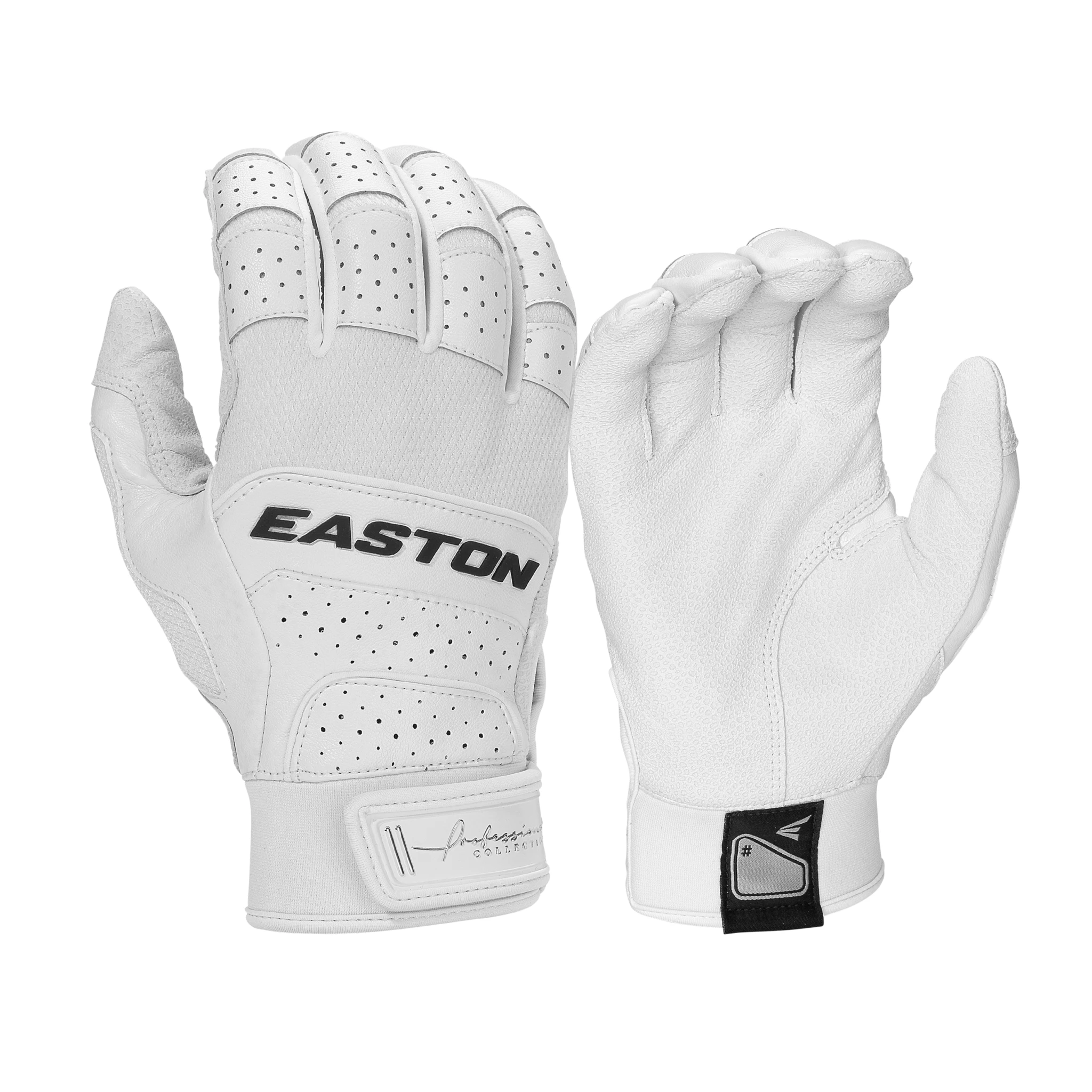 Easton Ramon Laureano Professional Collection Adult Batting Gloves, Large, White 1 Easton Ramon Laureano Professional Collection Adult Batting Gloves, Large, White