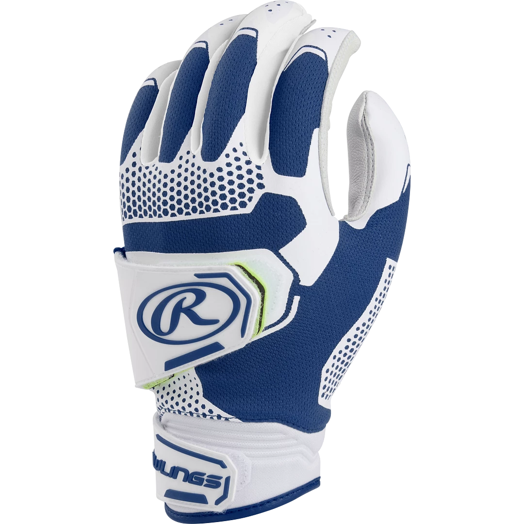 Rawlings Workhorse Pro Women's Double Strap Fatspitch Softball Impax Batting Gloves (Navy) 1 Rawlings Workhorse Pro Women's Double Strap Fatspitch Softball Impax Batting Gloves (Navy)