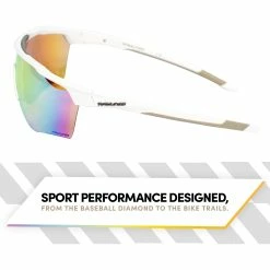 Rawlings Adult Shield Baseball Sunglasses Lightweight Sports Sun Glasses For Running, Softball, Rowing, Cycling (White/Gray) 25 Rawlings Adult Shield Baseball Sunglasses Lightweight Sports Sun Glasses For Running, Softball, Rowing, Cycling (White/Gray) -Cheap Baseball Bats Store raws 10252453.qts white orange3 d74a919c ffd8 4596 ac29 4007db8a8115