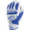 Rawlings Workhorse Pro Women's Double Strap Fatspitch Softball Impax Batting Gloves (Royal)