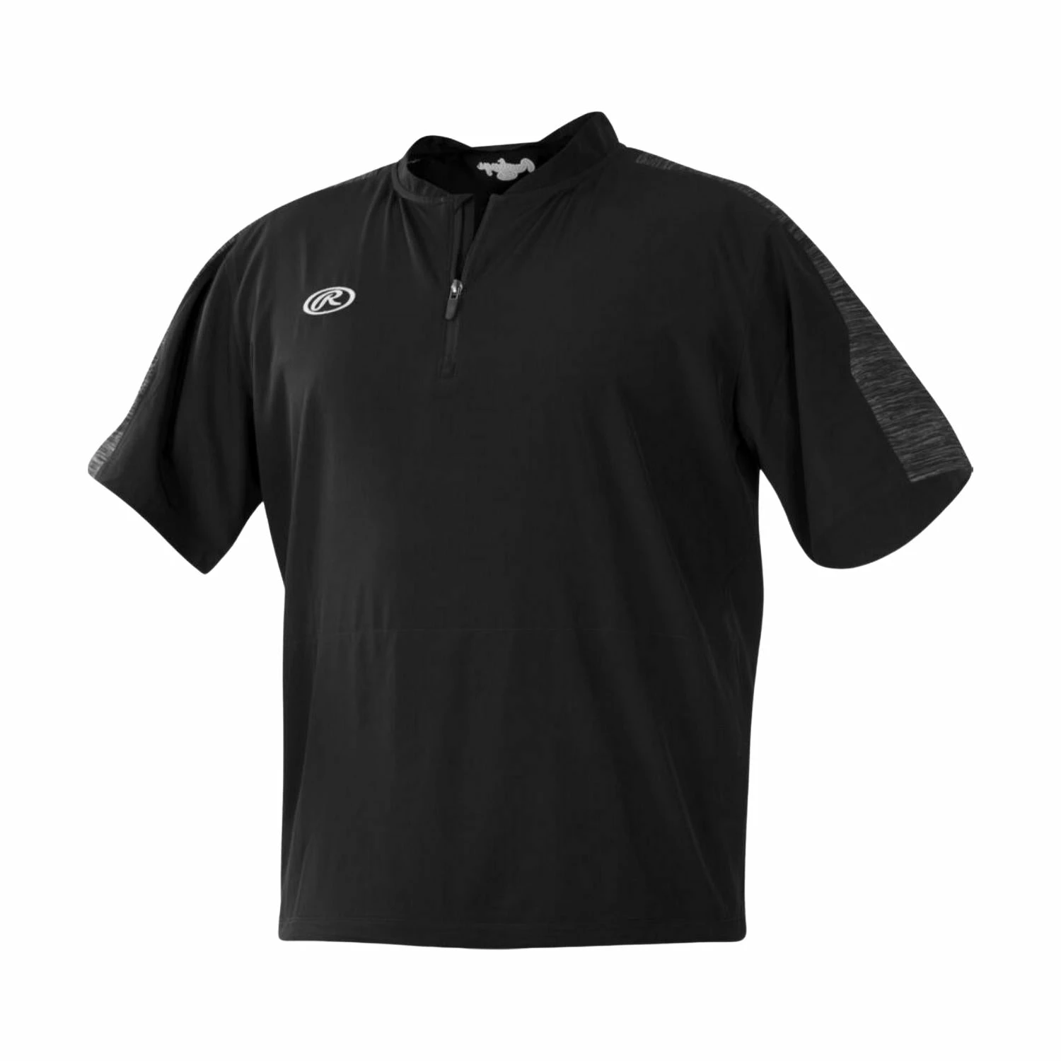 Rawlings Launch Short Sleeve Youth Boy's Cage Batting Practice Jacket (Black) 1 Rawlings Launch Short Sleeve Youth Boy's Cage Batting Practice Jacket (Black)