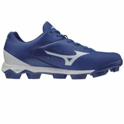 Mizuno Wave Select Nine Low Men's TPU Molded Baseball Cleats (Royal/White) -Cheap Baseball Bats Store royalwhite2