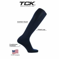 TCK Twin City ALLSPORT Baseball Softball Solid Adult Sock (Navy) -Cheap Baseball Bats Store tck allsport tsk11 107 nvy3