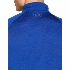 Under Armour Novelty Locker Men's 1/4 Zip Top Shirt (Navy) -Cheap Baseball Bats Store uablue5