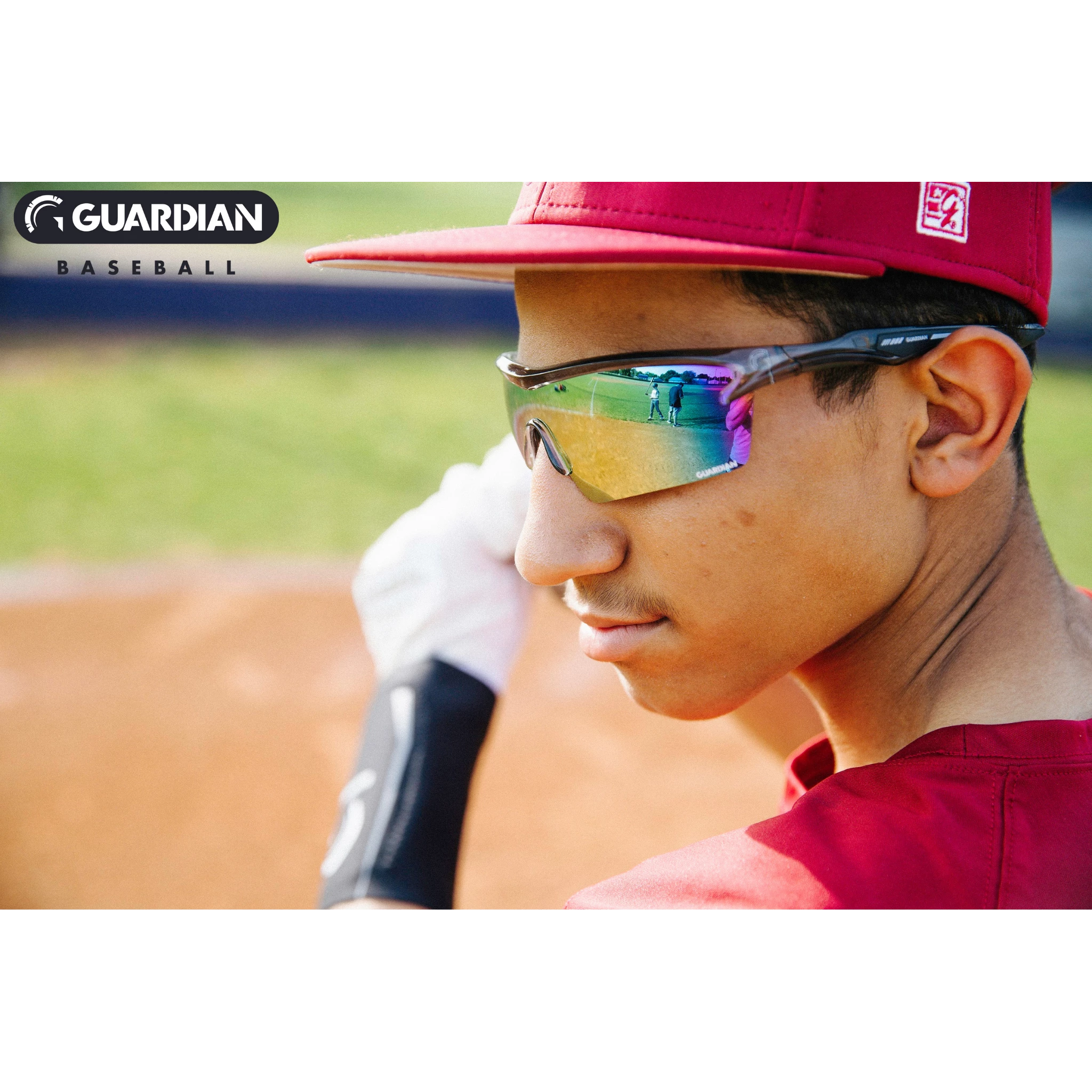 Guardian Baseball Reflector Pro Adult Shield Sunglasses - Comes With Protective Case And Lens Cloth - Adult Unisex - Sports Sunglasses (Grey/Grey) 8 Guardian Baseball Reflector Pro Adult Shield Sunglasses - Comes With Protective Case And Lens Cloth - Adult Unisex - Sports Sunglasses (Grey/Grey) - Image 8