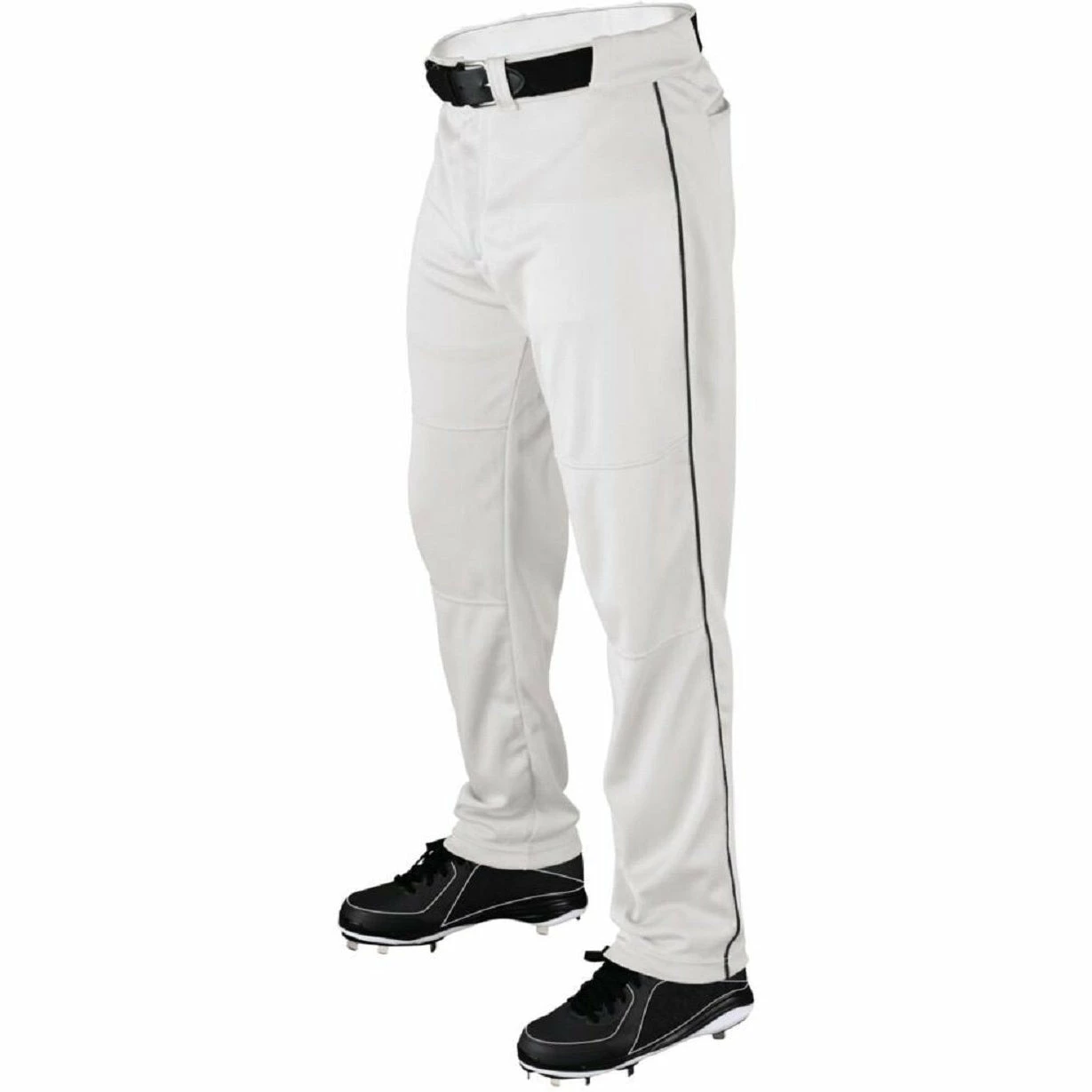 Wilson Men's Adult Baseball Pants Relaxed Fit With Piping (White) 1 Wilson Men's Adult Baseball Pants Relaxed Fit With Piping (White)