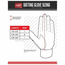 Rawlings Workhorse Youth Baseball Batting Gloves (White) -Cheap Baseball Bats Store youth batting glove br51by size chart 20a6739b e04e 4982 9b05 d7f5e2b33018