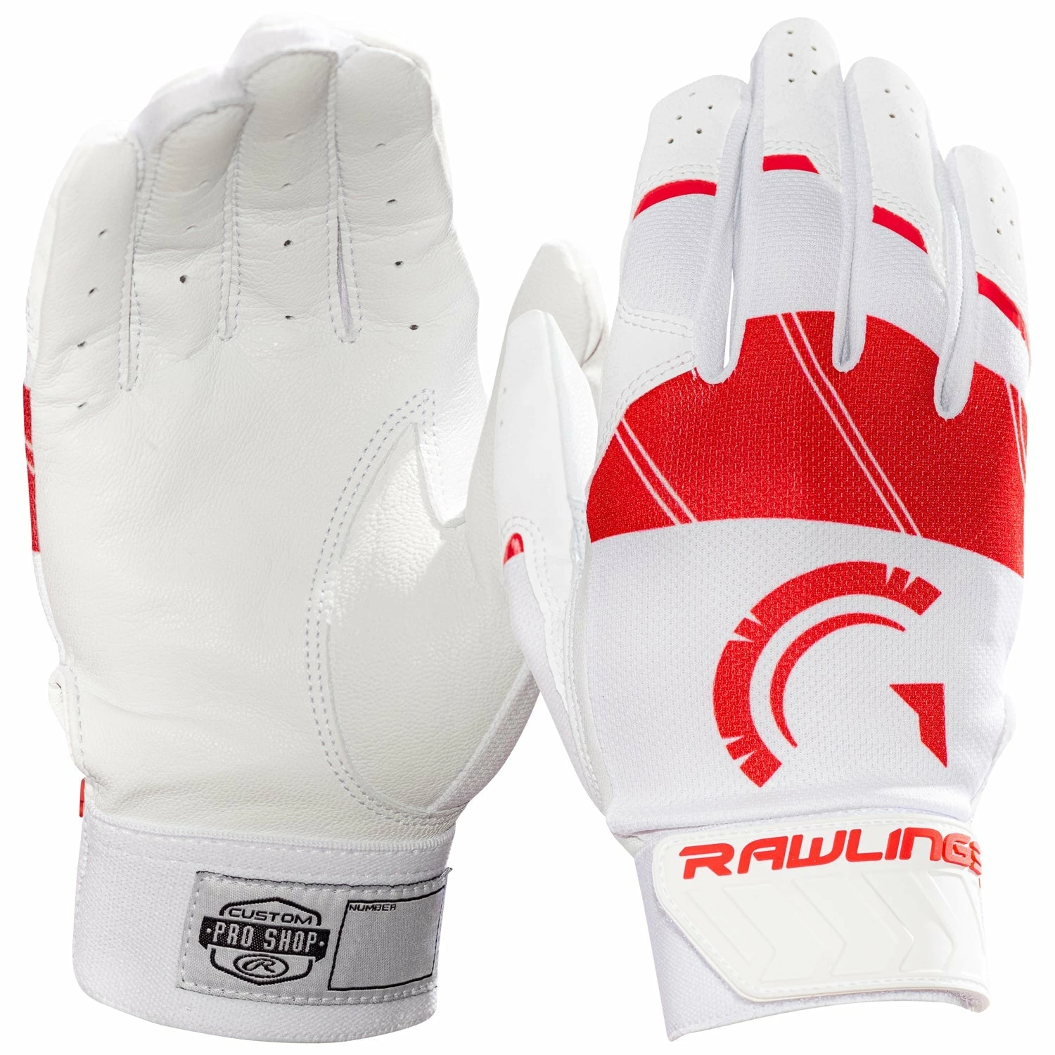 Guardian Baseball X Rawlings 5150 Baseball Batting Gloves Leather Flexfit (Red/White) 1 Guardian Baseball X Rawlings 5150 Baseball Batting Gloves Leather Flexfit (Red/White)